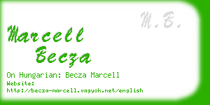 marcell becza business card